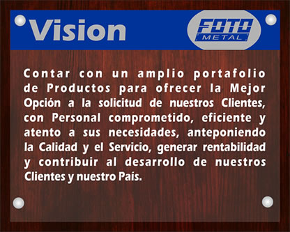 Visión de Foto Metal, Proveedor de Placas, Avisos, Señalizaciones e Impresión Digital